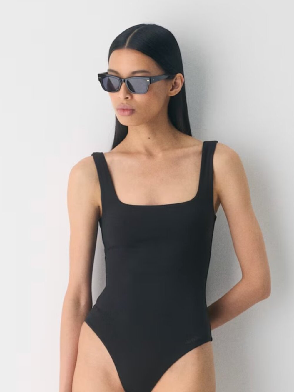 Babaton  Contour Squareneck High-Leg Bodysuit